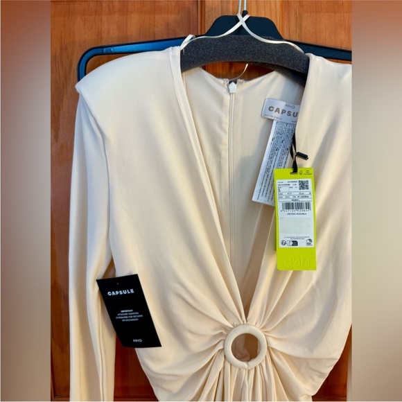 New Mango Carla Time Capsule Hoop Dress Gown with Gathered Opening, NWT - Picture 9 of 10